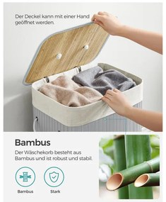 Ručne tkaný kôš na bielizeň 72 l LCB010G01