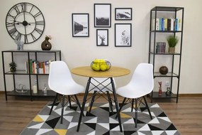 Okrúhly stôl TODI 80 cm dub