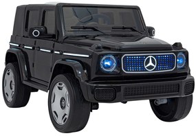 Detské autíčko s elektrickým pohonom 4x4 Mercedes Benz EQG - čierne