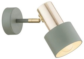 Argon 4315 - Nástenné bodové svietidlo DORIA 1xE27/15W/230V zelená/mosadz AR4315