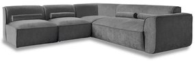 Sivá rohová pohovka (ľavý roh) Flex Felix – Miuform