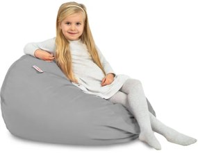 Plyšový sedací vak SAKO svetlosivý