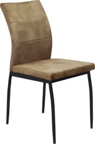 Jedálenská stolička Pluto, hnedá látka%