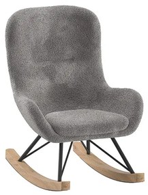Detské hojdacie kreslo Rocky Mini bouclé antracit