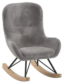 Detské hojdacie kreslo Rocky Mini bouclé antracit