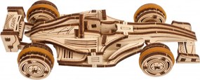 Ugears 3D mechanické puzzle Pretekár compact racer 90 ks