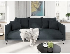 Tmavosivá ženilková pohovka 200 cm Freya – Ropez