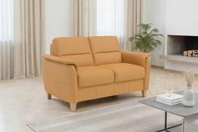 XXXLutz DVOJMIESTNA POHOVKA, kari žltá, pravá koža Sit & More - Sedačky - 0001440332B2