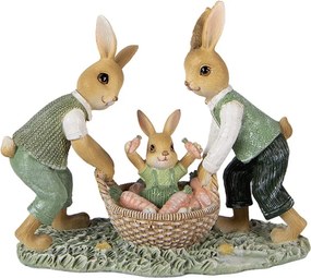 Dekorácia zajačikovia s mrkvičkami - 17*7*14 cm