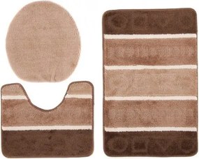 Sada kúpeľňových koberčekov MULTI C5015 hnedý CAMEL FIGURY