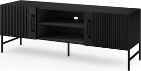 RTV stolík RAFTT 152x55 cm, čierny
