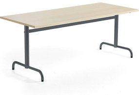 Stôl PLURAL, 1800x800x720 mm, HPL - breza, antracit