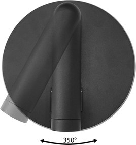 Toolight Toolight, LED nástenné svietidlo 16x14cm, 10W, APP1614-1W, čierna, OSW-06529