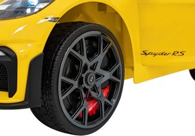 Elektrické autíčko Porsche Spyder RS 718 MP4 žlté