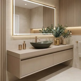 Rea Royal, umývadlo na dosku 615x355x155 mm, zelená matná, REA-U6372