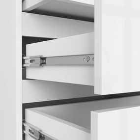 Komoda CL3 60 cm biely lesk