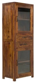 furniture-nabytek.cz - Masívna vitrína Palison dark z palisandra, lakovaná, hnedá