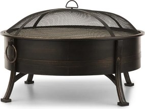 Blumfeldt Catania, ohnisko 2 v 1, Ø 80 cm, lapač iskier, Ø 70 cm gril, oceľ, antický motív