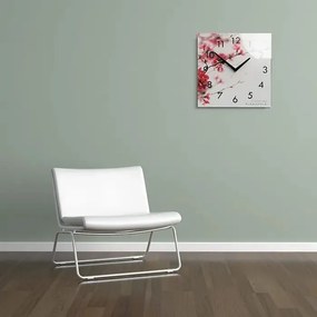 Nástenné akrylové hodiny FLOWERS 2 - 30cm