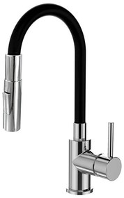 ALVEUS KI112111 - Drezová batéria s flexibilným ramienkom BEA 47 cm chróm/čierna AV0113