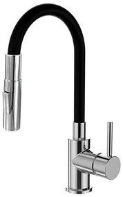 ALVEUS KI112111 - Drezová batéria s flexibilným ramienkom BEA 47 cm chróm/čierna AV0113