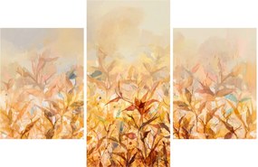 Obraz - Listy vo farbách jesene, olejomaľba (90x60 cm)