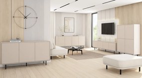 Široká TV skrinka Flax, 200 cm, béžový kašmír