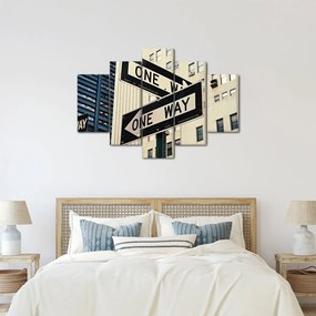 Obraz - New York ONE WAY (150x105 cm)