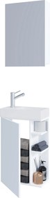 XXXLutz HOSŤOVSKÁ KÚPEĽŇA, biela, 40 cm MID.YOU - Online Only kúpeľne - 000657042109