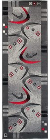 Kusový koberec PP Bumerang šedý atyp 120x400cm