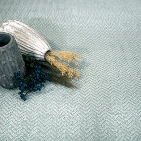 Dekorstudio Okrúhly jednofarebný koberec FANCY 805 -  mentolový Priemer koberca: 160cm