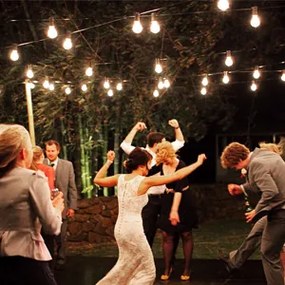 Bezdoteku LEDSolar 10 solárne reťaz s žiarovkami, 10x E27 LED žiarovky, IPRO, 6W, teplá farba