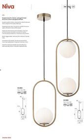 Redo 01-2627 - Luster na lanku NIVA 3xE14/28W/230V