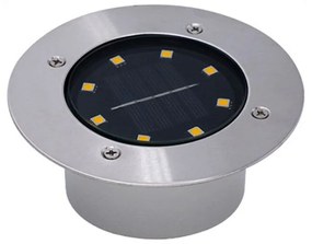 Bluegarden Toolight, LED solárna lampa 4,5cm 1ks P60048, strieborná, OGR-05685