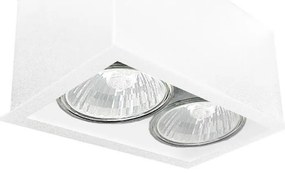 Brosline 1081 - Bodové svietidlo CAGE 2xGU10/10W/230V biela