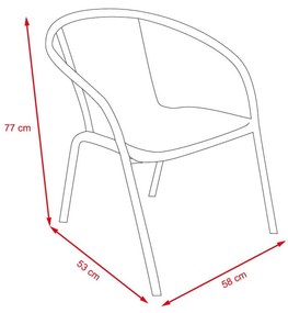 Set záhradného nábytku 6-dielny Avenberg Monza