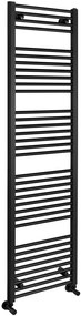 Aqualine Aqualine, DIRECT vykurovacie teleso s bočným pripojením 450x1680 mm, čierna matná, ILR64B