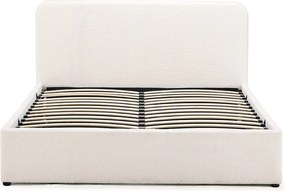 Noela Čalúnená posteľ s úložným priestorom biela TEDDY 140