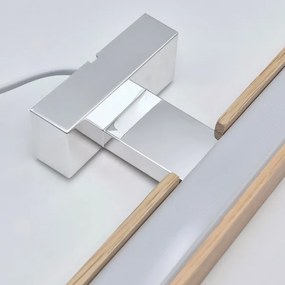 Brilagi-LED Kúpeľňové osvetlenie zrkadla WOODY MIRROR LED/8W/230V IP44 dub/chróm