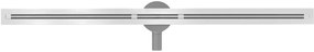 Mexen Flat Super Slim, super tenký odtokový žľab s 360° rotačným sifónom 140 cm, nerez, 1051140