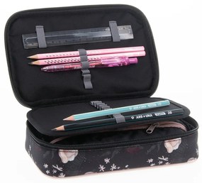 Peračník 1zip poschodový Flowery Black ARS UNA