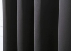 Záves OXFORD LIGHT 140x250 cm, čierny Zavesenie: Riasiaca páska