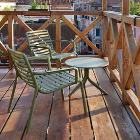 DOGA ARMCHAIR RELAX záhradná stolička s podrúčkami agave