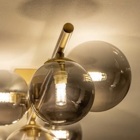 Brilagi - LED Prisadený luster MILLA 7xG9/3W/230V zlatá/dymová