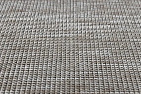 Koberec Sizal Floorlux 20580 jednofarebný - strieborný / čierny