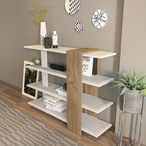 Knižnica Nur White and Walnut