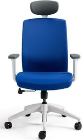 OFFICE PRO bestuhl -  OFFICE PRO bestuhl Kancelárska stolička J2 ECO WHITE SP modrá