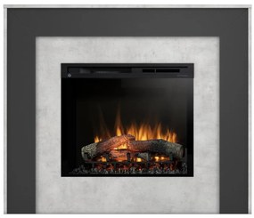 Elektrický krb Zuni 28 beton/cierny