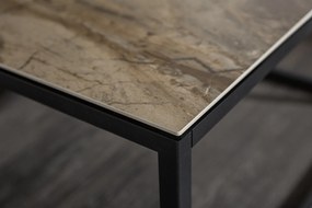 Konferenčný stolík Symbiosis 75cm mramorový vzhľad keramika
