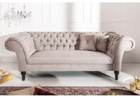 Sedacia súprava 40146 225cm Paris - Zamat Sivá  - Komfort-nábytok